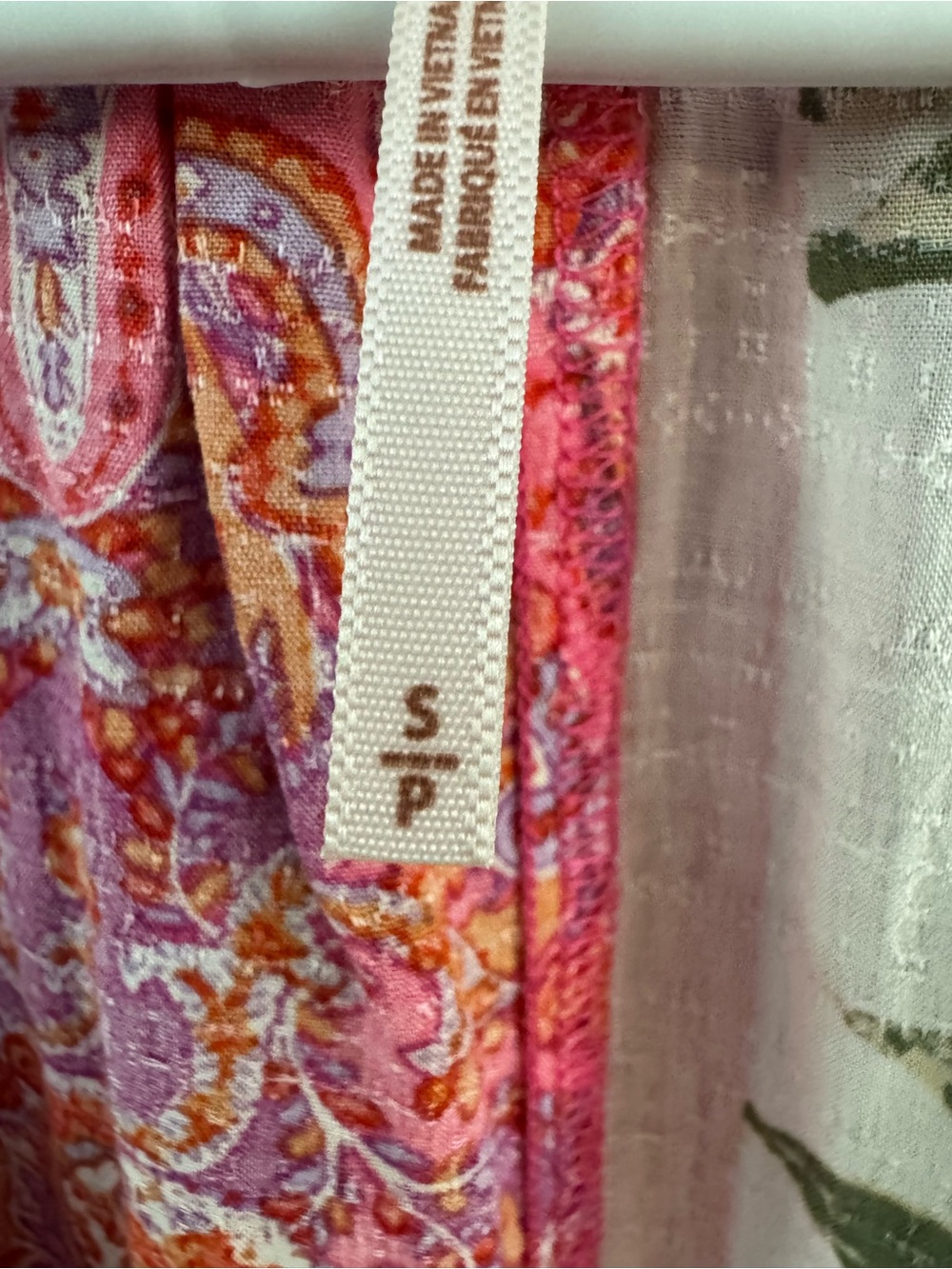 Free People Mixed Floral & Paisley Button-Front Blouse in Pink, White, Green - Picture 3 of 6
